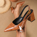 Savannah slingback-högklackar