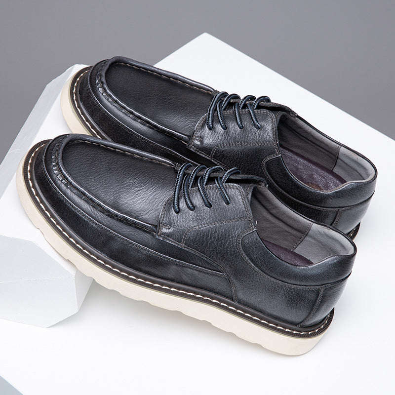Chaussures à lacets Halston en cuir véritable