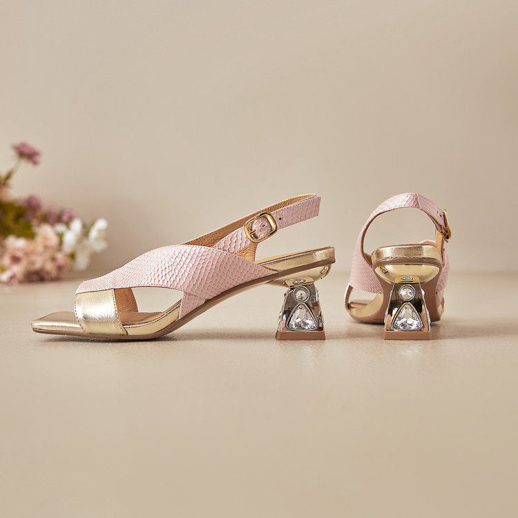 Tacones de cuero genuino Virelli