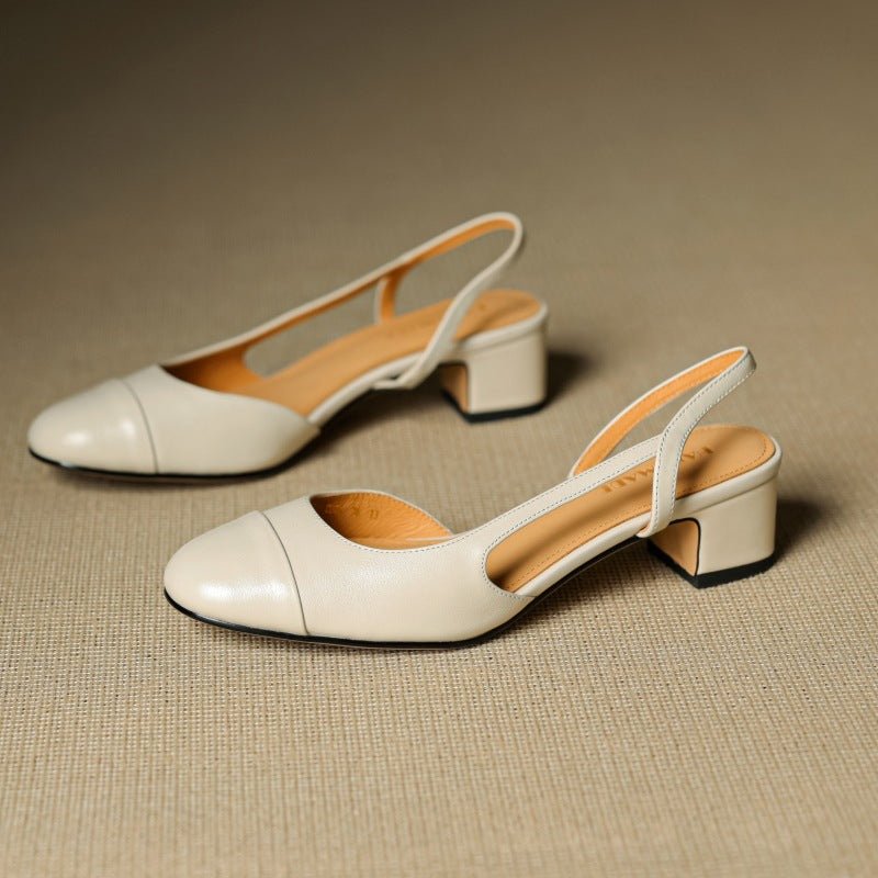 Zapatos de tacón Lureth de piel auténtica