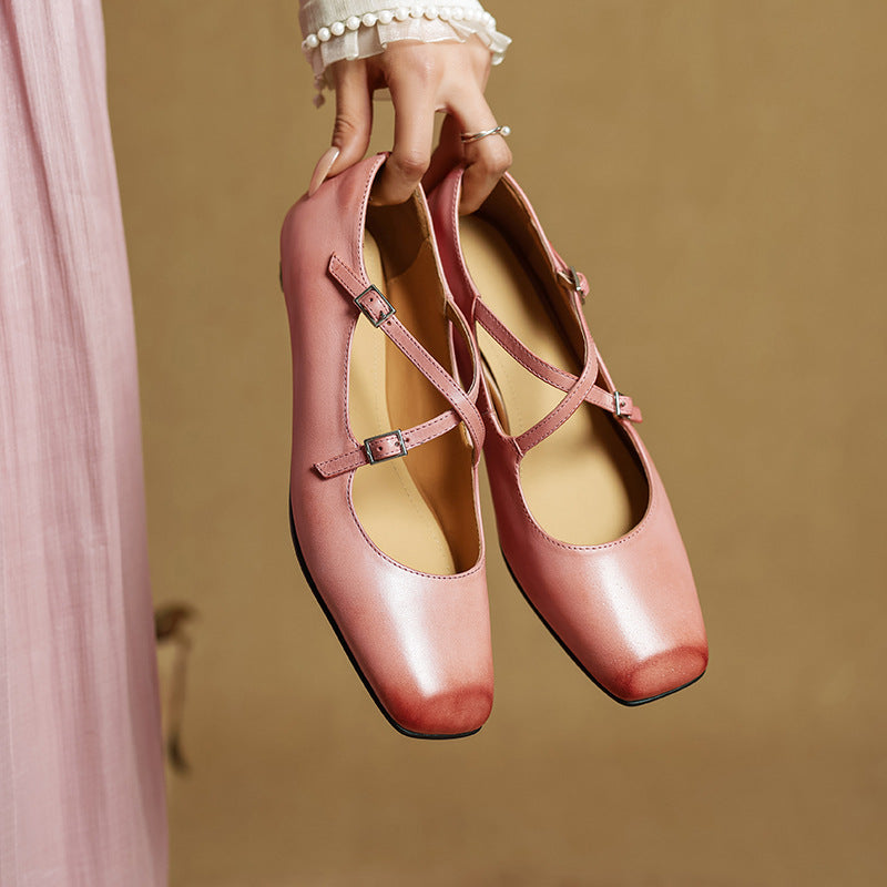 Scarpe basse Iria in vera pelle