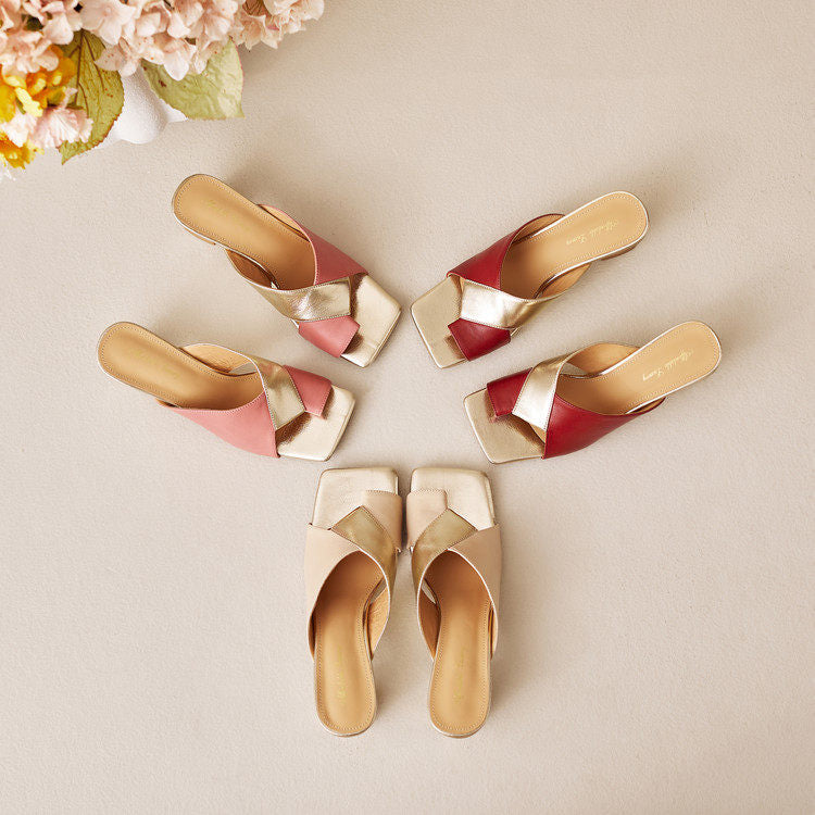 Tacones Opaline de cuero genuino