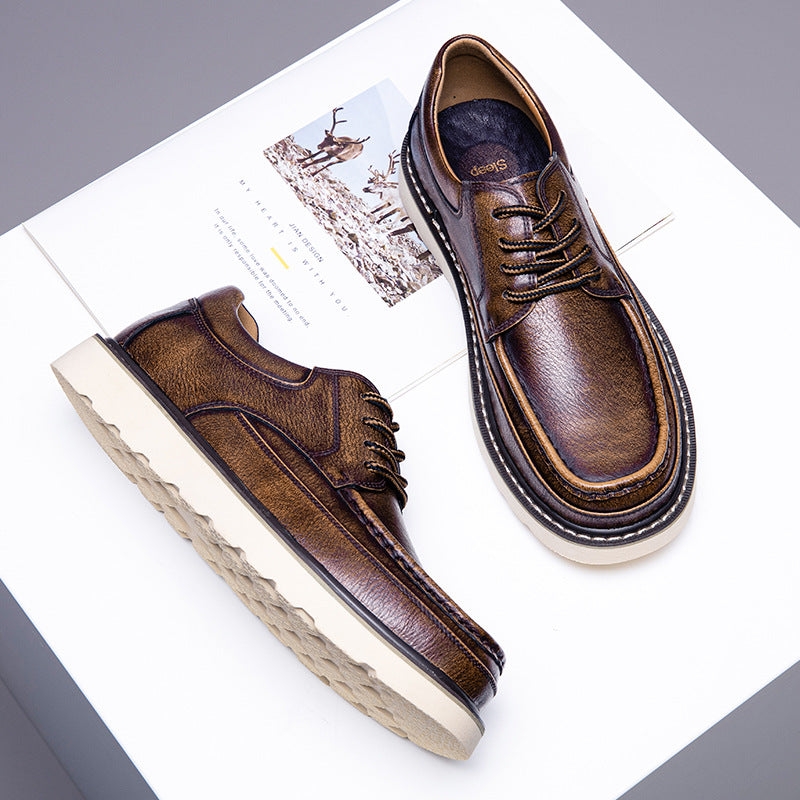 Chaussures à lacets Halston en cuir véritable