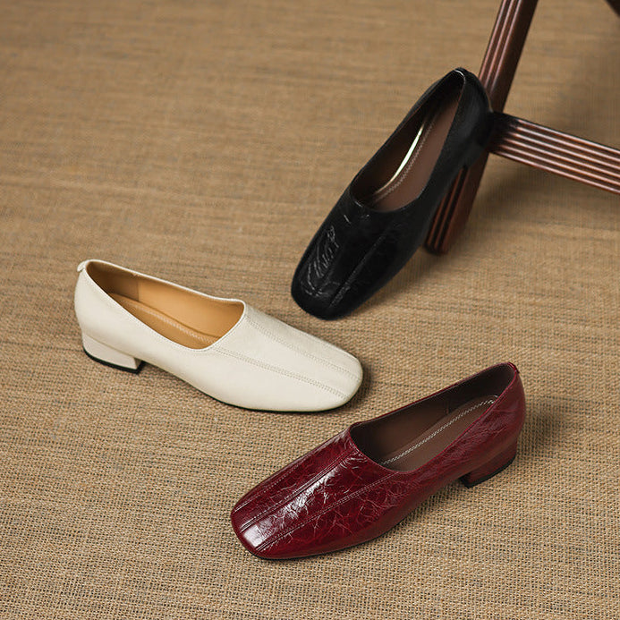 Mocasines Velina de cuero genuino