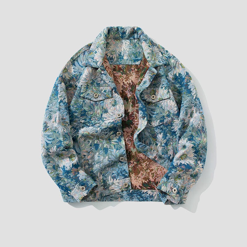 Mason-Jacke mit Gobelinmuster