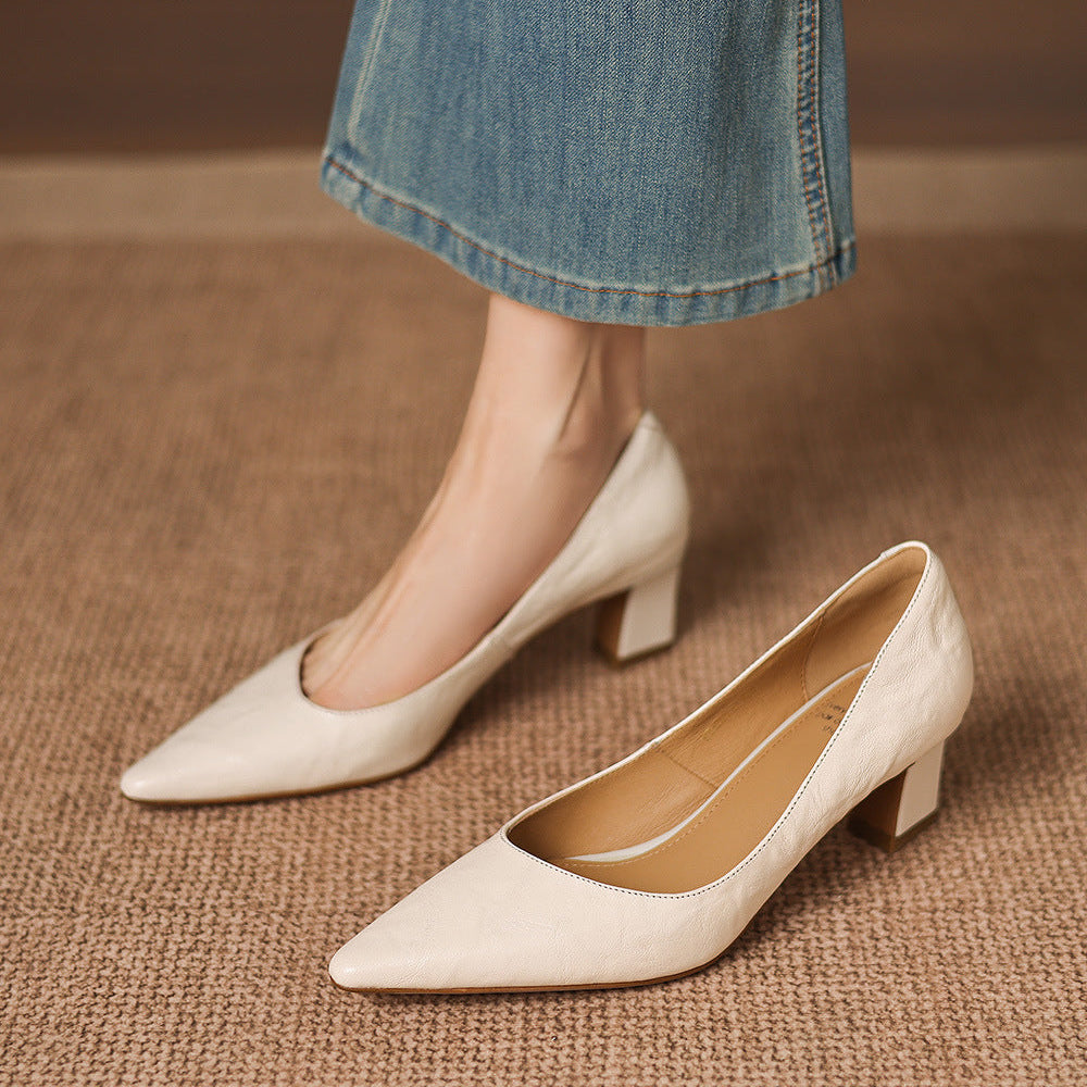 Talons Lorvane en cuir véritable