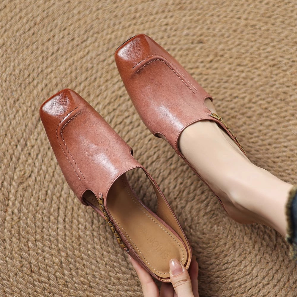 Mules de cuero Avella