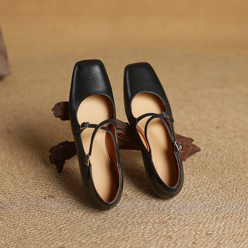 Scarpe basse Iria in vera pelle