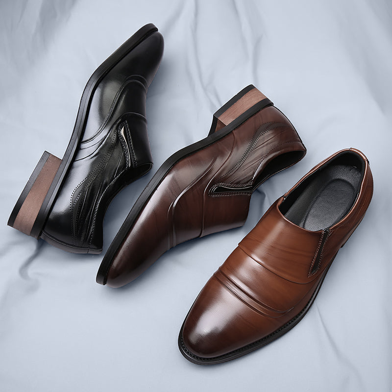 Denvor Businessschuhe aus strukturiertem Leder