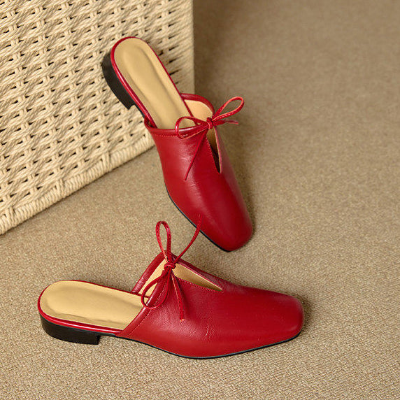 Mules Rosalia in vera pelle