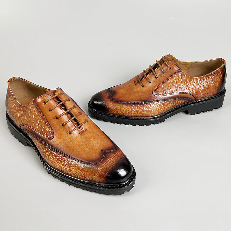 Scarpe Creston in pelle di vacchetta