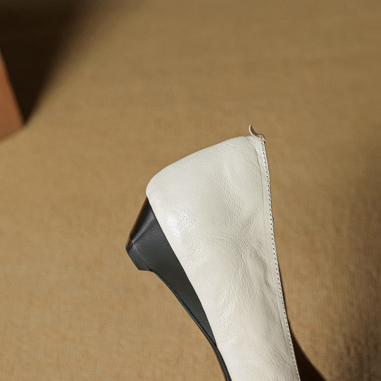 Scarpe basse Fauna in vera pelle