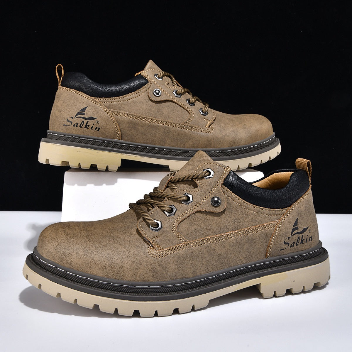Chaussures à lacets Rexton en cuir premium