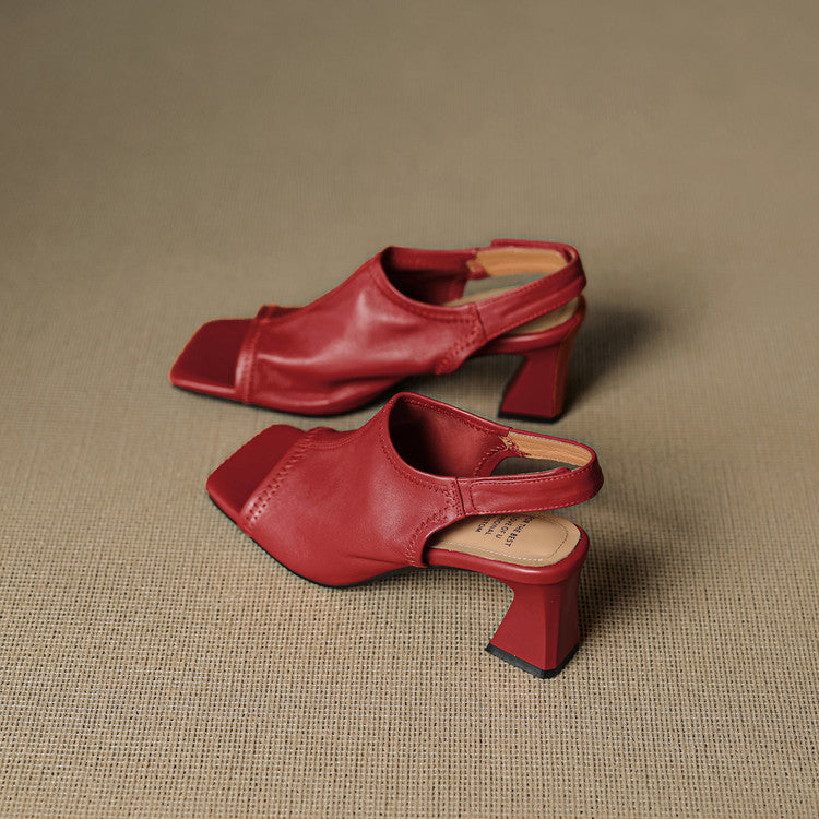 Tacchi slingback Velra in vera pelle