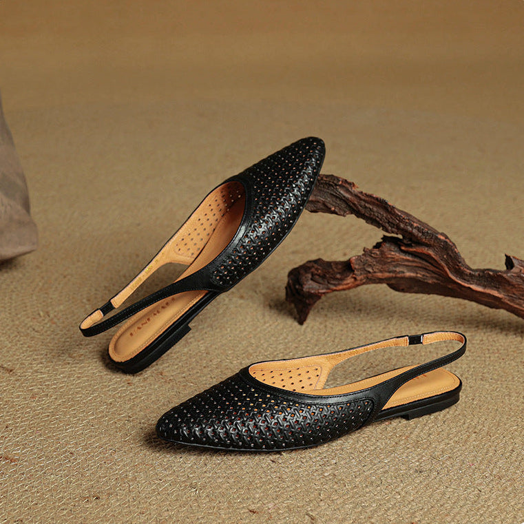 Mirale Slingbacks van Echt Leer