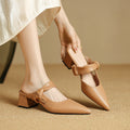 Mules de piel Noressa