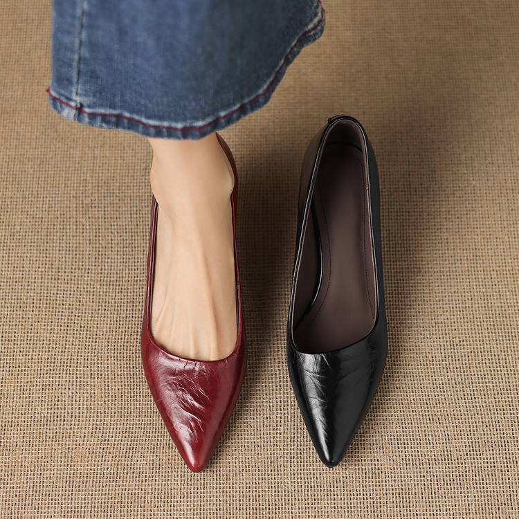 Tacones Verona de cuero genuino