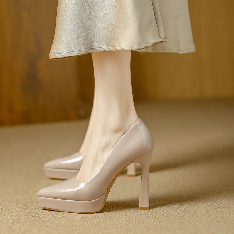Tacones Vela de cuero genuino
