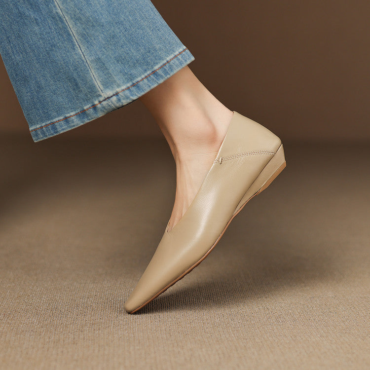 Zapatos planos Emor de cuero genuino