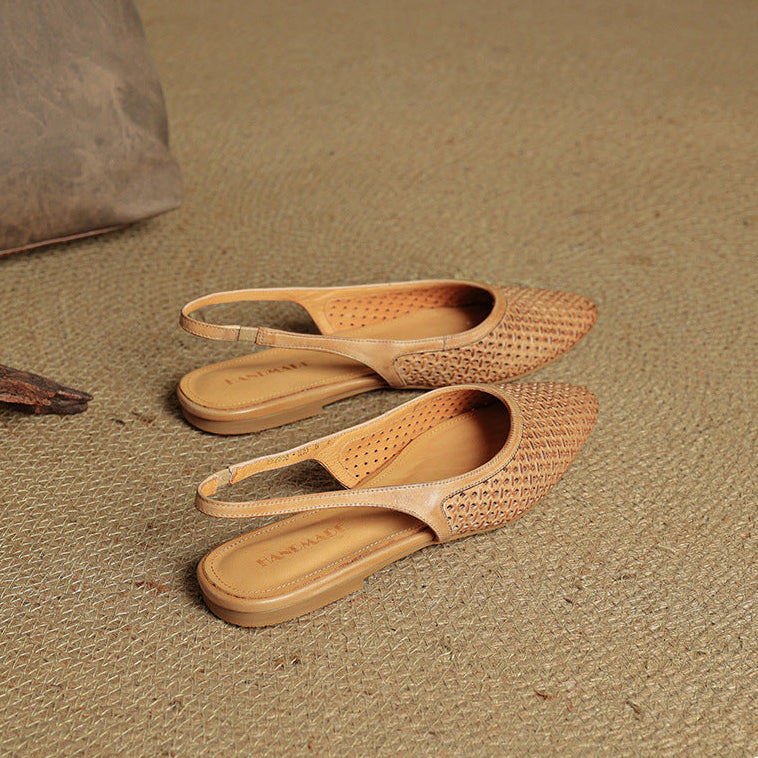 Mirale Slingbacks van Echt Leer