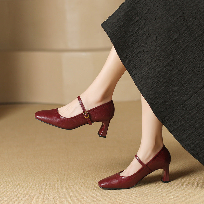 Tacones de cuero Aeri
