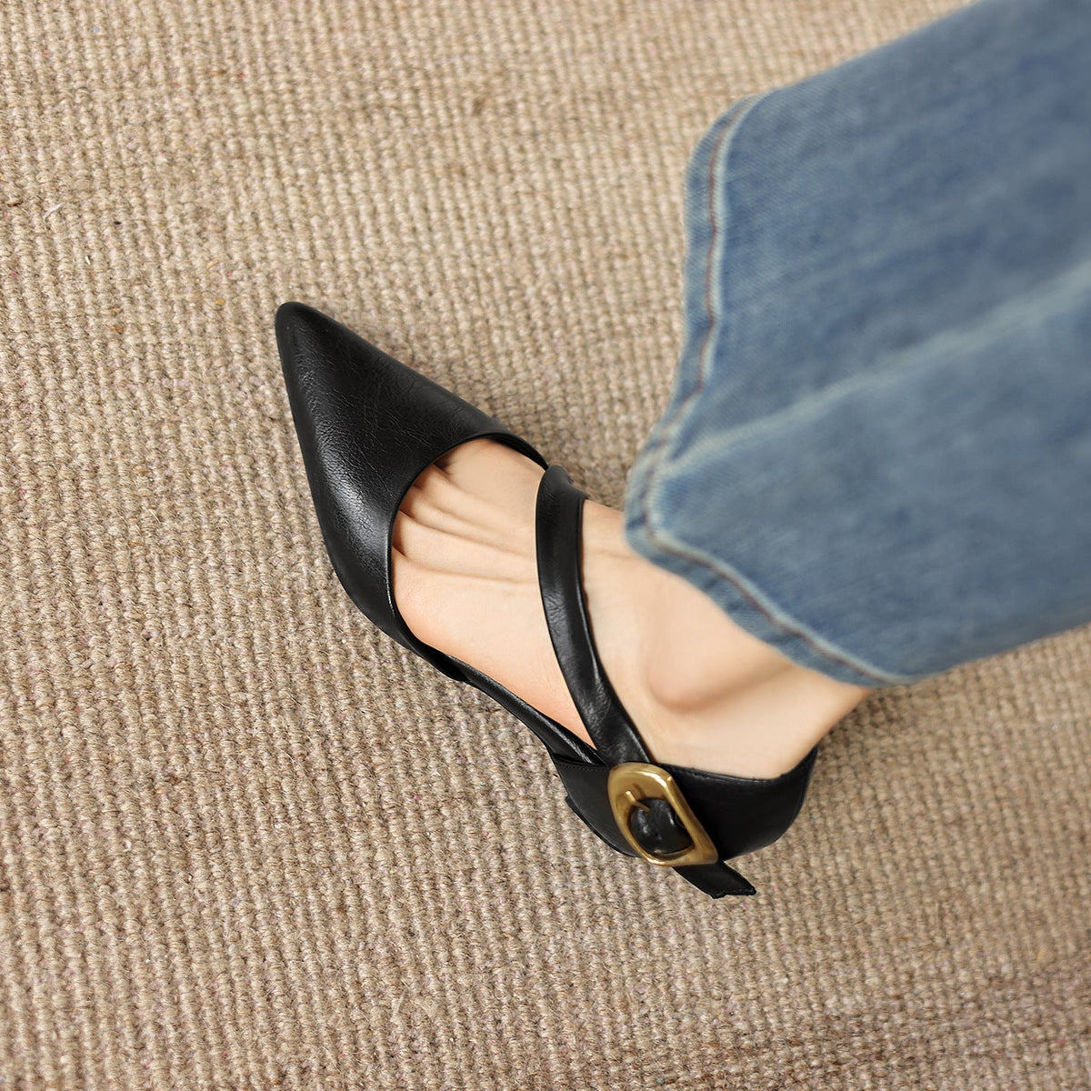 Maely Leder-Heels mit Cross-Straps