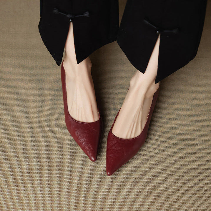 Tacones Aeris de cuero genuino