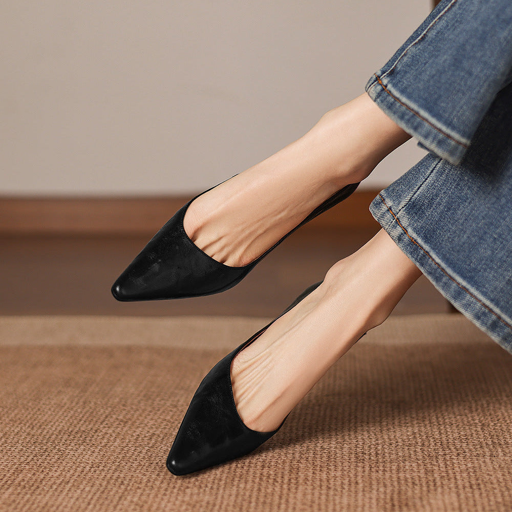 Talons Lorvane en cuir véritable