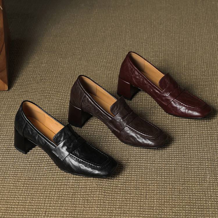 Tacones Sora de cuero genuino