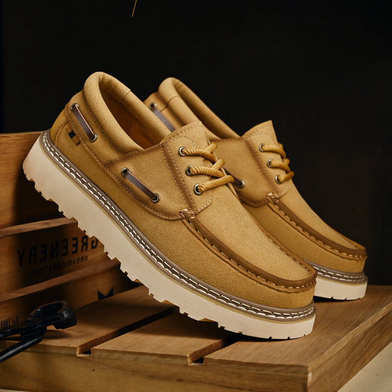Chaussures à lacets en cuir véritable Harbor