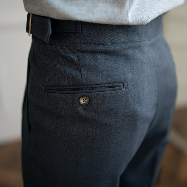 Slim Fit Byxor med vefader
