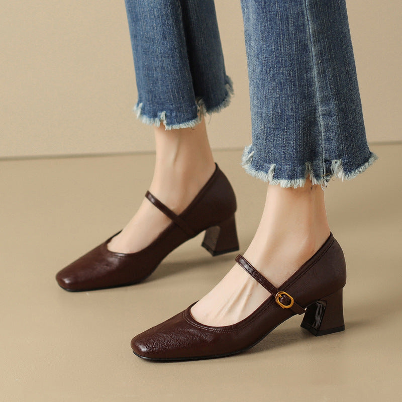 Tacones de cuero Aeri