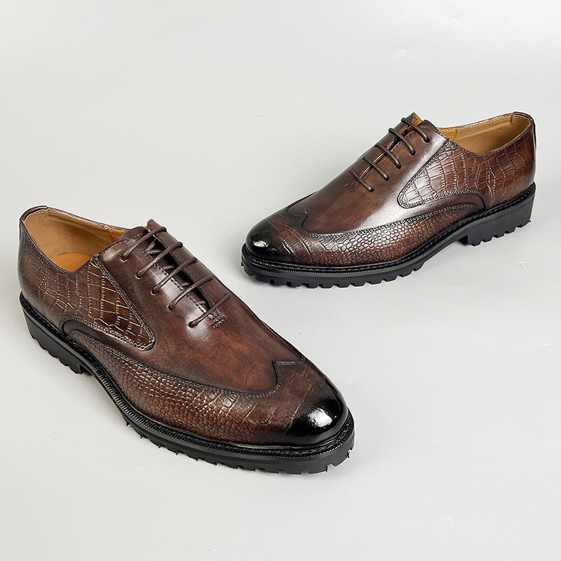 Scarpe Creston in pelle di vacchetta