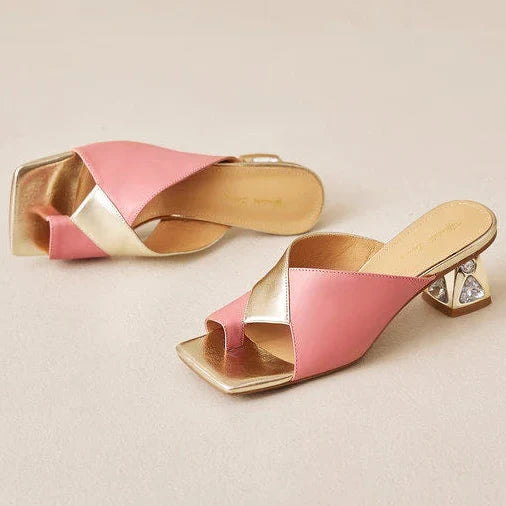 Tacones Opaline de cuero genuino