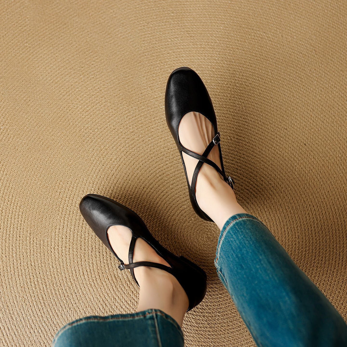 Scarpe basse Avelin in vera pelle