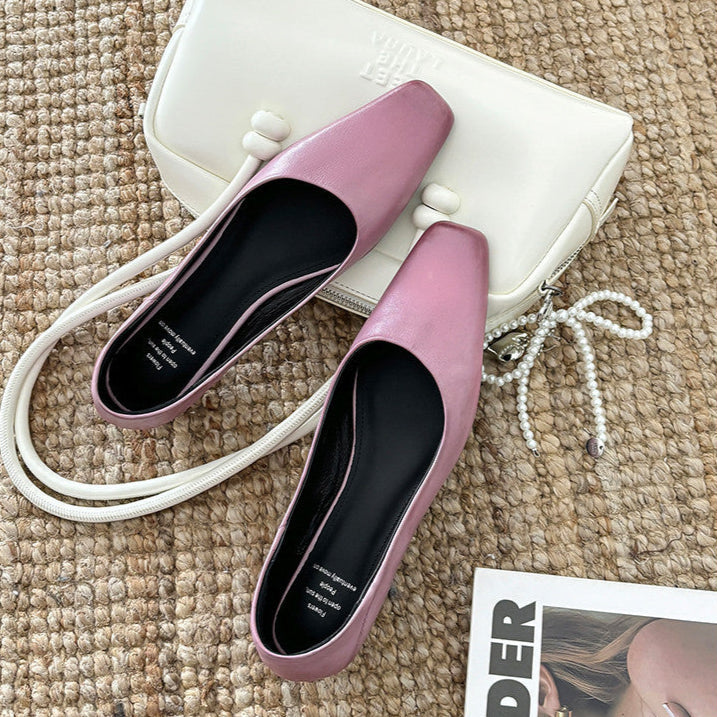 Nicole pumps i äkta läder