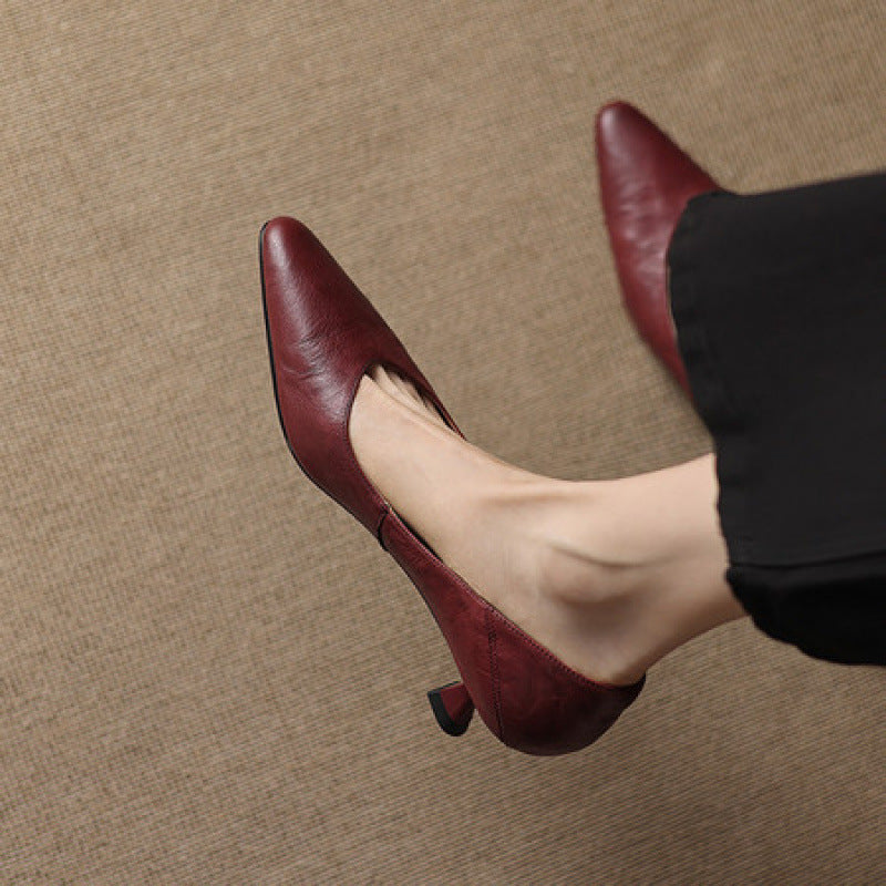Grace High Heels aus echtem Leder