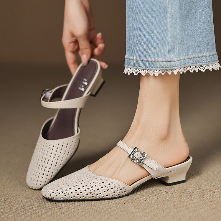 Mules Nilda in vera pelle