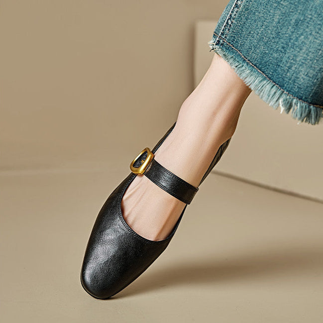 Minara pumps i ægte læder