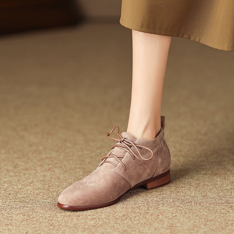 Zapatos Alexa de ante auténtico