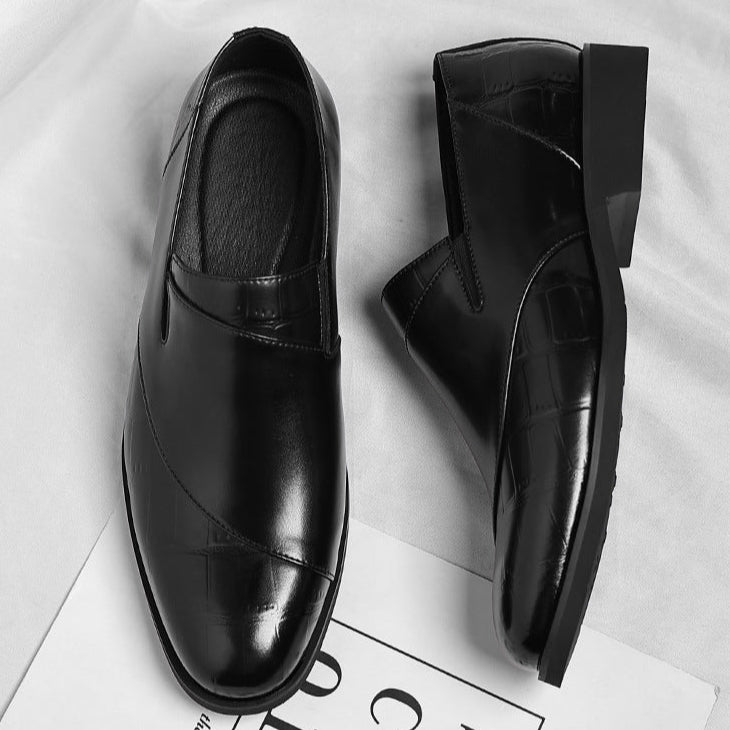 Mocassins de pele com Lurex