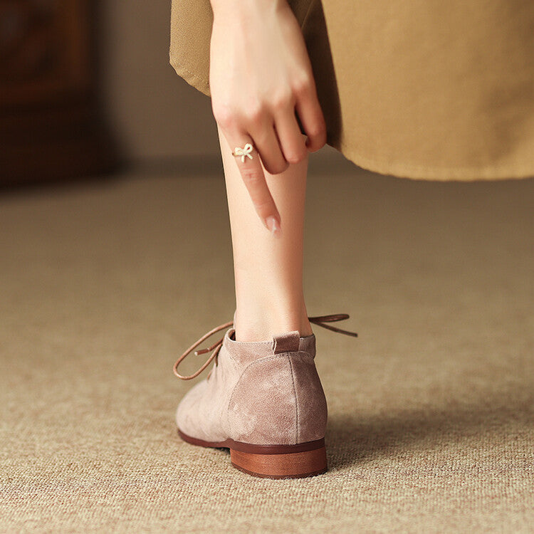 Zapatos Alexa de ante auténtico