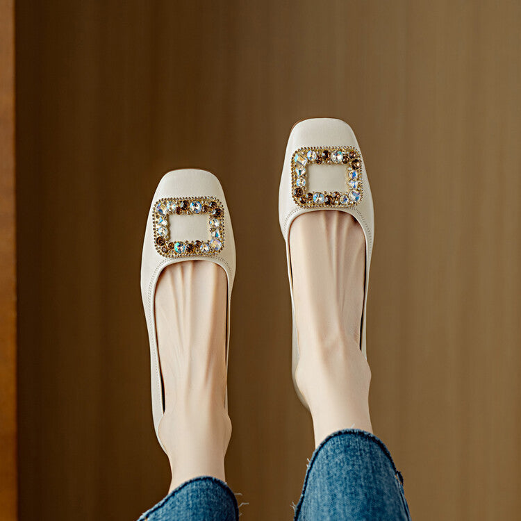 Adela platte schoenen van echt leer