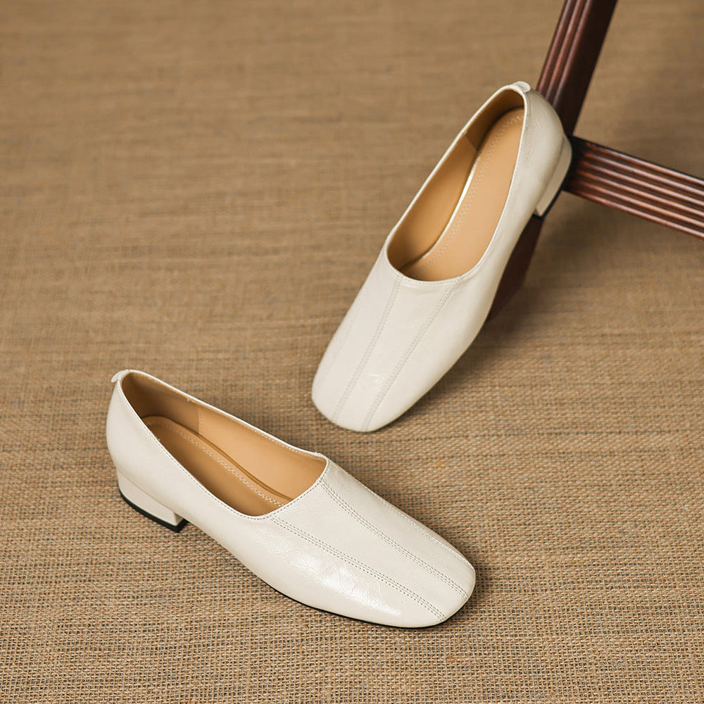 Mocasines Velina de cuero genuino