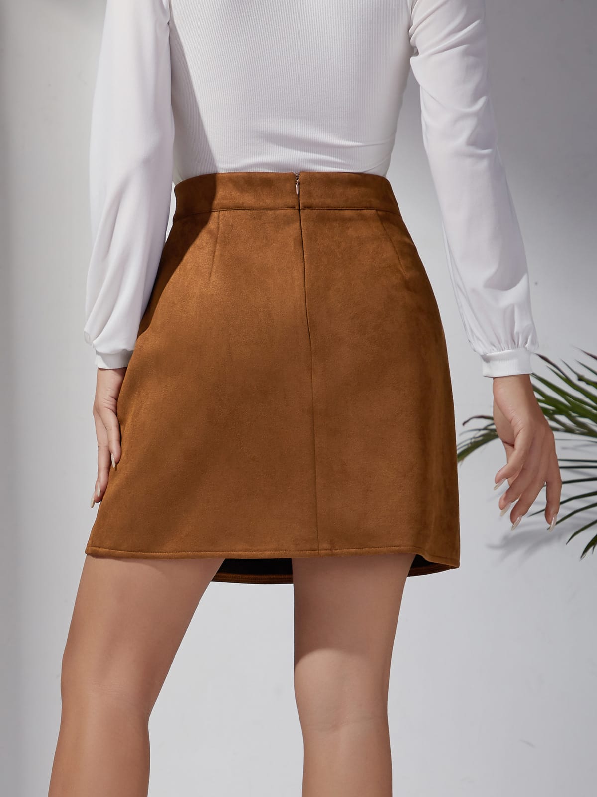 Colette-nederdel med knapper