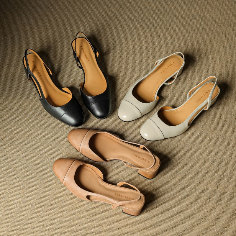 Zapatos de tacón Lureth de piel auténtica