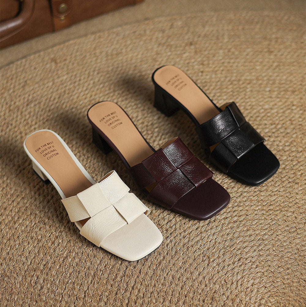 Mules Sereno de piel