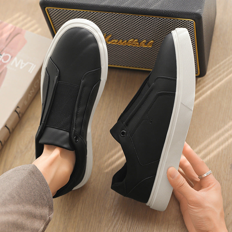 Sapatilhas Slip-On Drevo em Pele Genuína