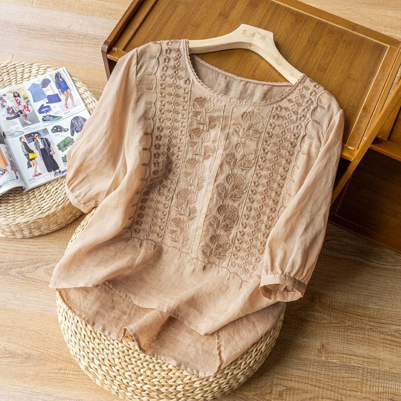 Blusa in lino Élira