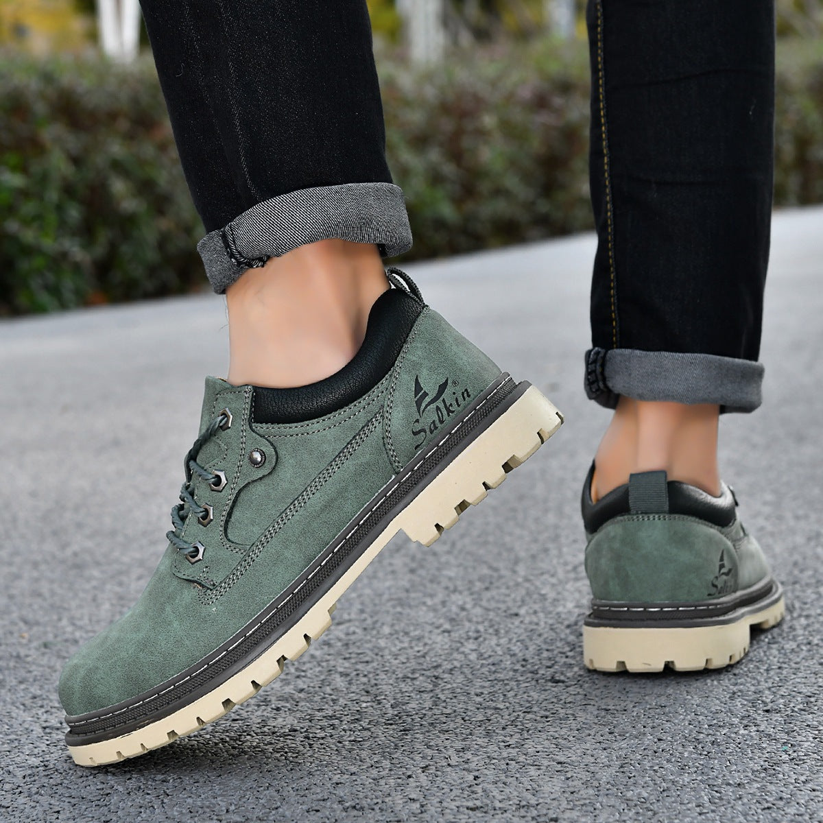Chaussures à lacets Rexton en cuir premium